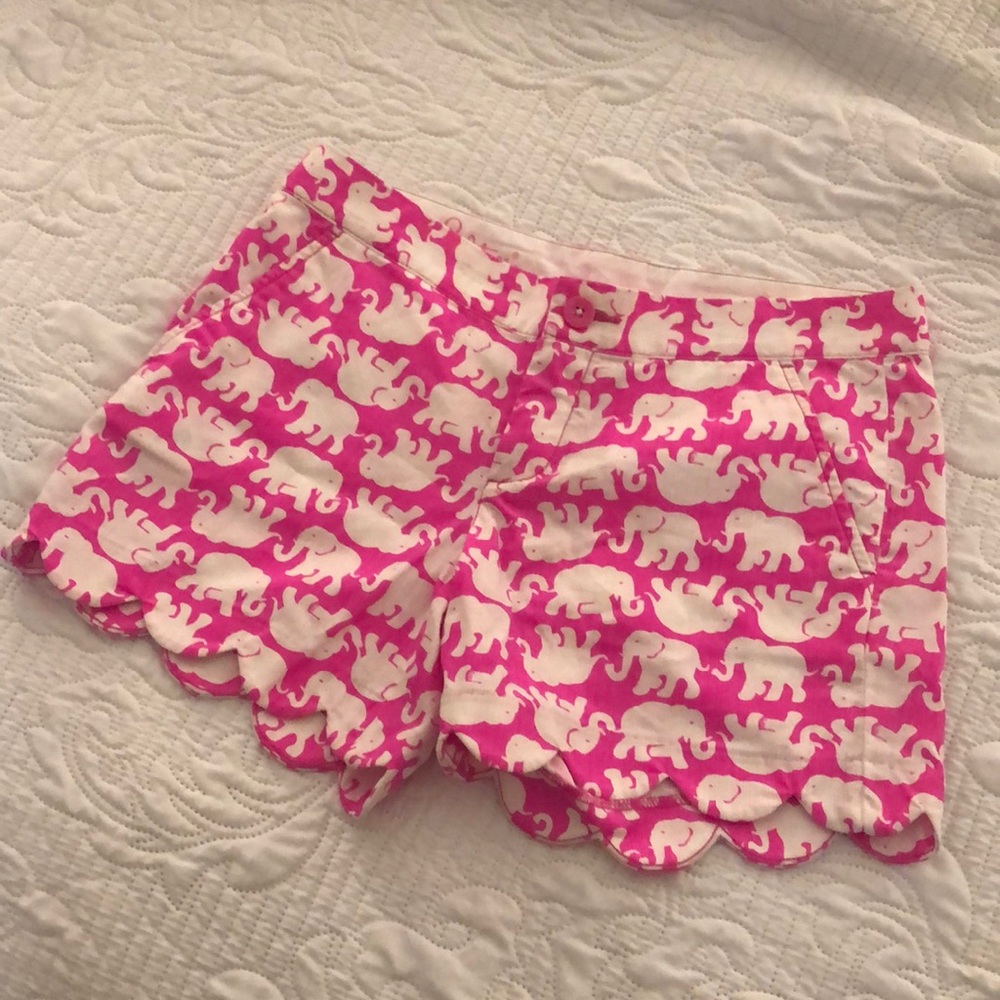 Lilly Pulitzer Size 0 The Buttercup Short Pink Tusk In Sun